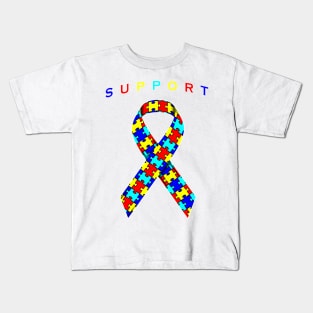 Autism Awareness Ribbon Kids T-Shirt